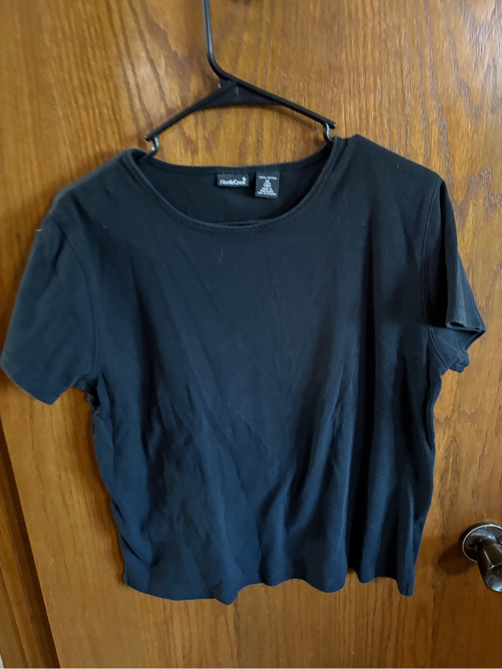 Northcrest Black Short Sleeve Crewneck Tee